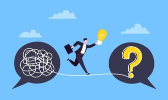 Understanding problem solution simplify challenge. vector