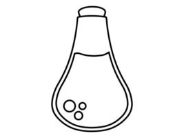 Hand Drawn Potion Bottle Background vector