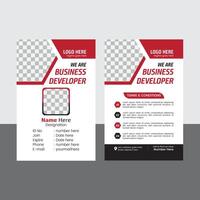 Modern and professional business id card template. corporate and clean id card template for employee or staff vector