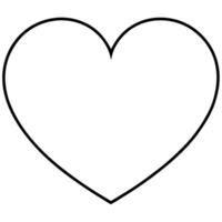 Heart coloring pages for kids vector