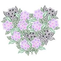Floral frame, hydrangea spring flower for design of card or invitations vector