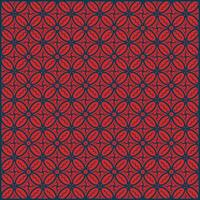 beautiful red batik pattern with unique coffee bean ornaments vector