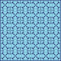abstract pattern with unique ornaments and blue background vector