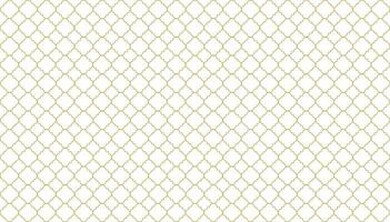 Golden lattice symmetry in floral geometry. Intricate, repetitive pattern and the delicate use of gold lines to create a floral like design. Luxurious white and gold seamless geometric pattern. vector