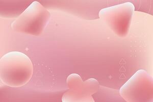 Soft Pink Abstract Geometric Background vector