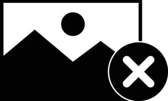 Remove picture icon . Delete picture icon . Delete photo sign . Remove image icon vector