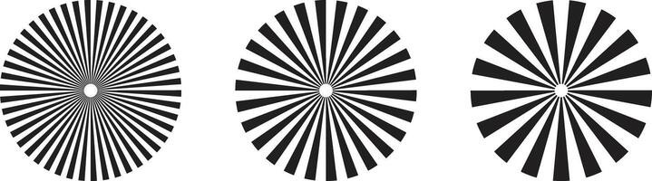 Starburst icon set isolated on white background . Sun star rays icon vector