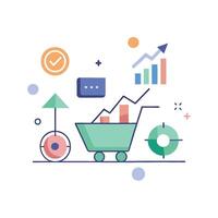 Conversion Optimization Icon with Minimal Design vector