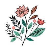 Light Botanical Design with Emphasis on Space vector