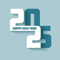 Modern text design for Happy New Year vector