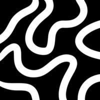 Minimal hand drawn swirl pattern design vector