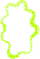 Pixel pattern texture wavy frame. Bitmap dotted retro abstract border. Neon grainy glitch shape. Dither squiggle geometric element png