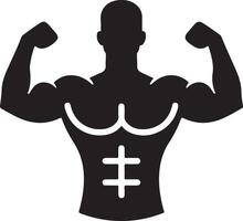 Bodybuilder stock . Illustration of abdominal, person vector
