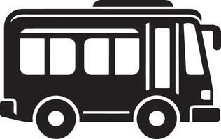 Bus Icon Silhouette Logo Design Symbol vector