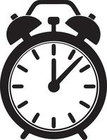 time clock silhouette style icon illustration design Stock Image vector