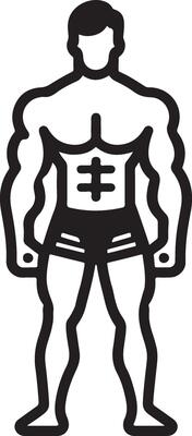 Body Builder Silhouette Images
