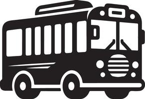 Logo of bus icon silhouette isolated design vector