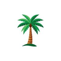 Palm tree icon illustration vector