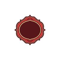 A red and gold logo for a restaurant vector