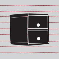 bookshelf icon thin line style, bookshelf icon vector