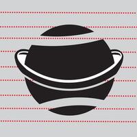 ring planet flat style icon isolated, simple ring planet isolated vector