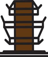 telecommunications signal transmitter icon, electromagnetic signal vector
