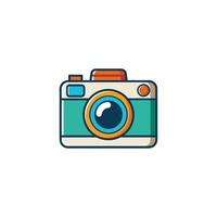A camera icon on a white background vector
