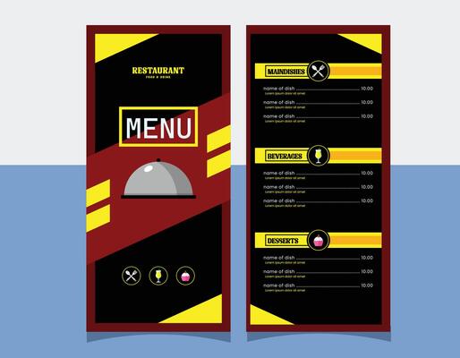 Minimalist Dining Menu Design Template