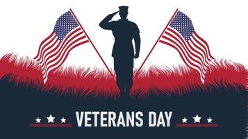 Veterans Day. honor heroes, design Holiday concept. Template for background, banner, card, poster with text inscription. vector