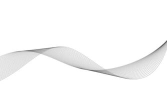 Abstract wave element for design. Digital frequency track equalizer. Stylized line art background. Wave with lines created using blend tool. Curved wavy line, smooth stripe. vector