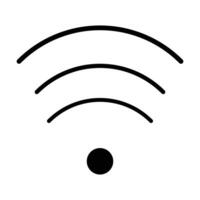 wifi icon on white background, wi-fi network vector