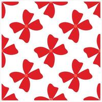A red and white pattern with many flowers vector