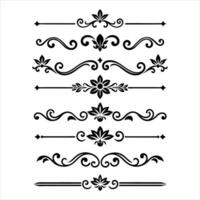 Decorative scroll design elements vector