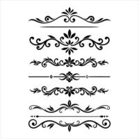 Decorative scroll design elements vector