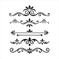 Set of decorative elements vector