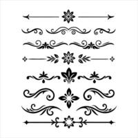 Decorative scroll design elements vector