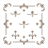 Decorative frame elements vector