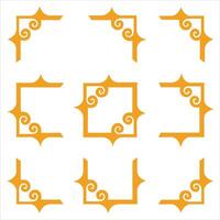 Square pattern design. vector