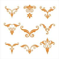 Decorative elements border vector