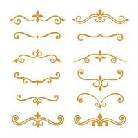Set of decorative elements vector