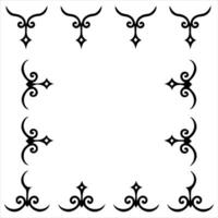A set of decorative ornamental designs vector