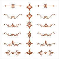 Set of decorative elements vector