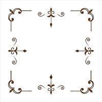Decorative frame with ornate design vector