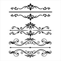 Decorative scroll border vector