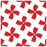 A red and white pattern with many small red flowers vector