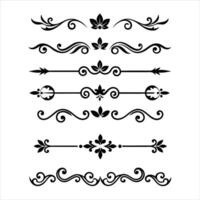 Decorative scroll design elements vector