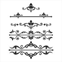 Decorative borders and scroll frames vector