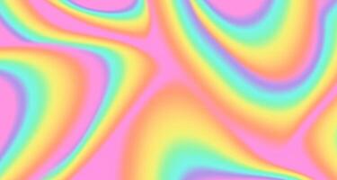 Abstract rainbow background in glitch style. Colorful texture in tie dye style. Holographic foil texture. vector