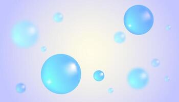 Abstract background with water bubbles. Trendy background in realistic style. vector