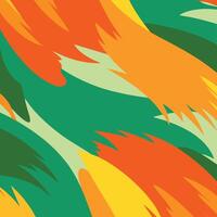 A colorful abstract background with a green, orange and yellow design vector
